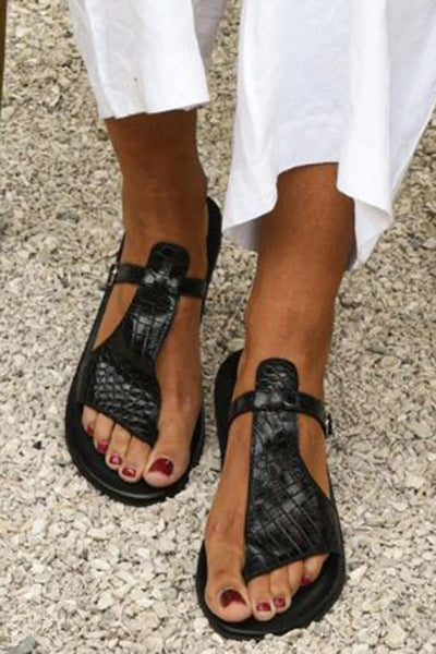 Ysara™ | Crocodile Buckle Sandals