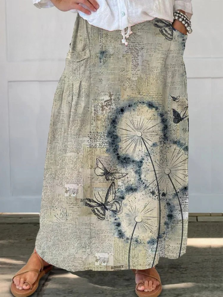 Fiorina® | Bold Botanical Print Skirt