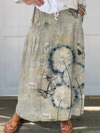 Fiorina® | Bold Botanical Print Skirt