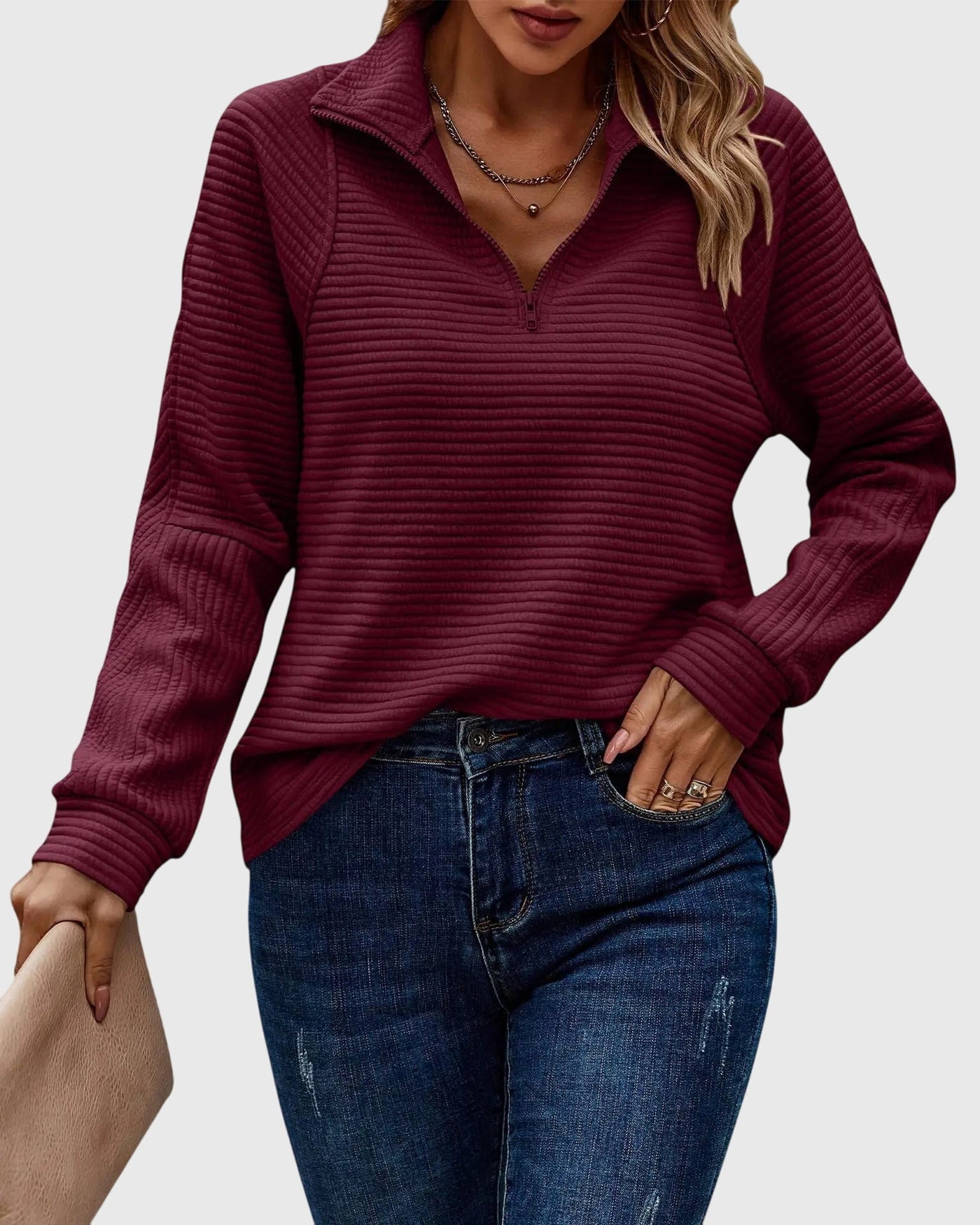 Elowen™ | Luxe Pullover with Asymmetrical Hem