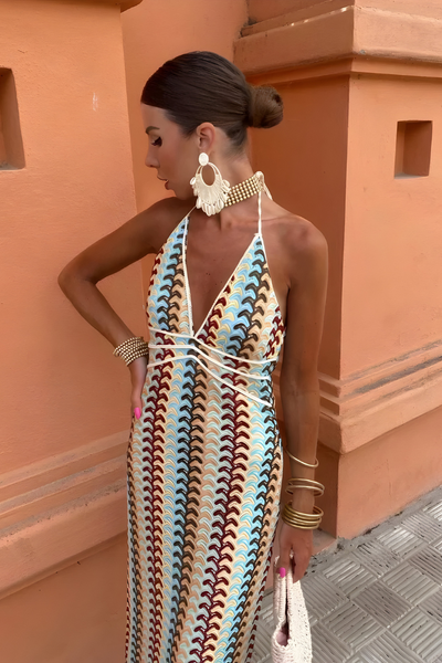Lunara™ | Ethereal midi dress with batwing sleeves