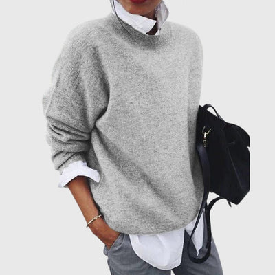 Rhiannon™ | Timeless Charcoal Knit Pullover