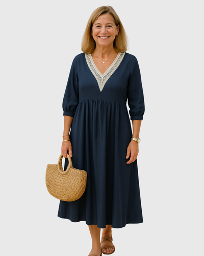 Aeloria™ | Elegant V-Neck Summer Dress