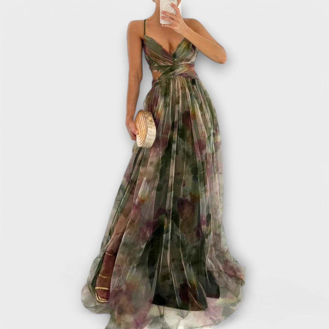 Douwina™ | Maxi dress with fitted bodice