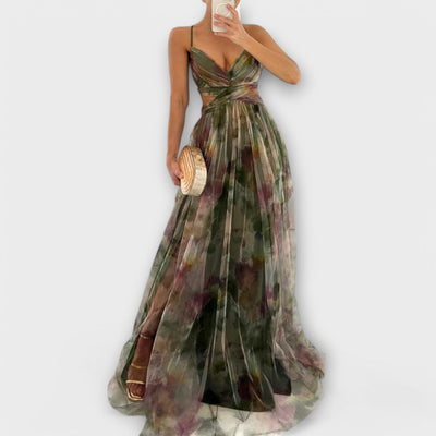 Douwina™ | Maxi dress with fitted bodice