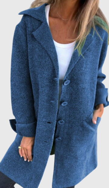 Aravelle™ | Tailored Blazer with Buttoned Elegance