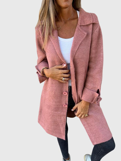Aravelle™ | Tailored Blazer with Buttoned Elegance