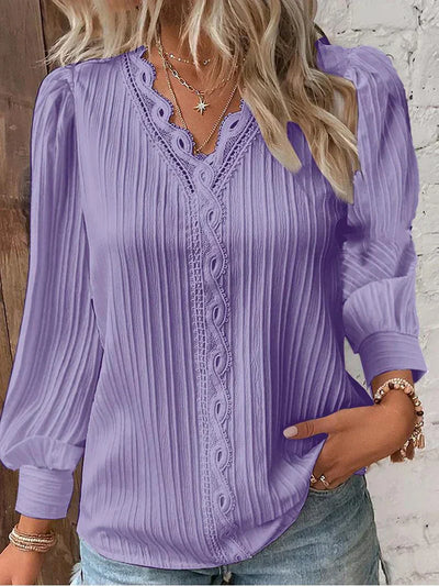 Elara™ | Elegant Blouse with Artful Print