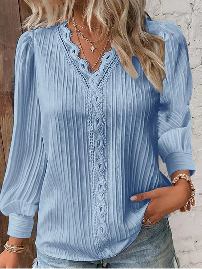Elara™ | Elegant Blouse with Artful Print