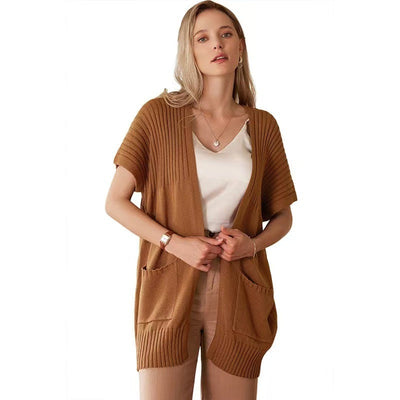Aeloria™ | Elegant Open-Front Knit Cardigan