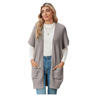Aeloria™ | Elegant Open-Front Knit Cardigan