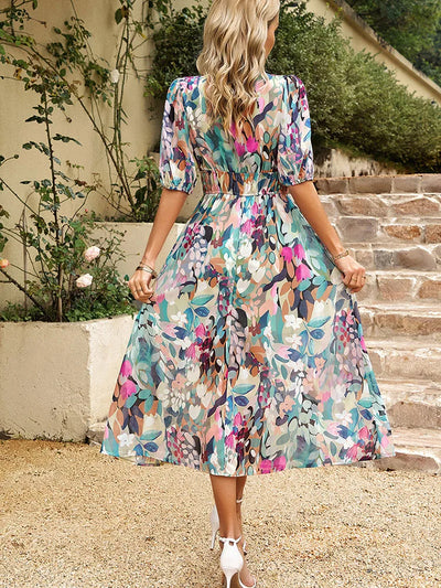 Lyria™ | Enchanting midi dress with refined print