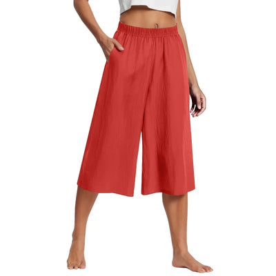 Nylah® | Soft Flow Wide Capris