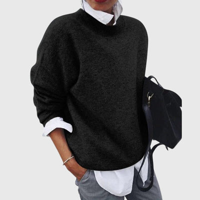 Rhiannon™ | Timeless Charcoal Knit Pullover