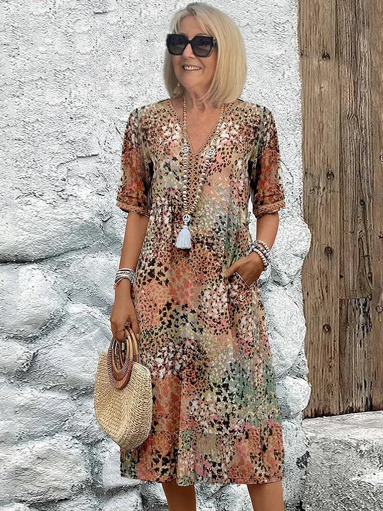 Isadora™ | Luxe maxi dress with refined floral patterns