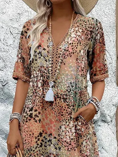 Isadora™ | Luxe maxi dress with refined floral patterns