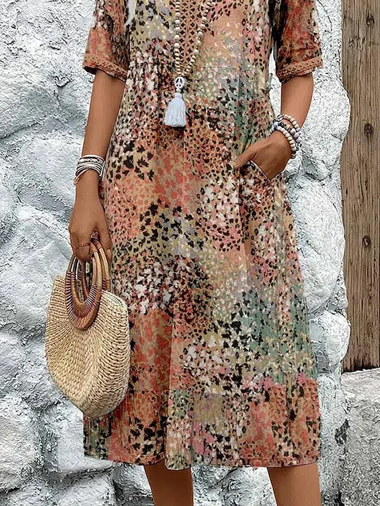 Isadora™ | Luxe maxi dress with refined floral patterns