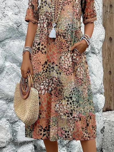 Isadora™ | Luxe maxi dress with refined floral patterns
