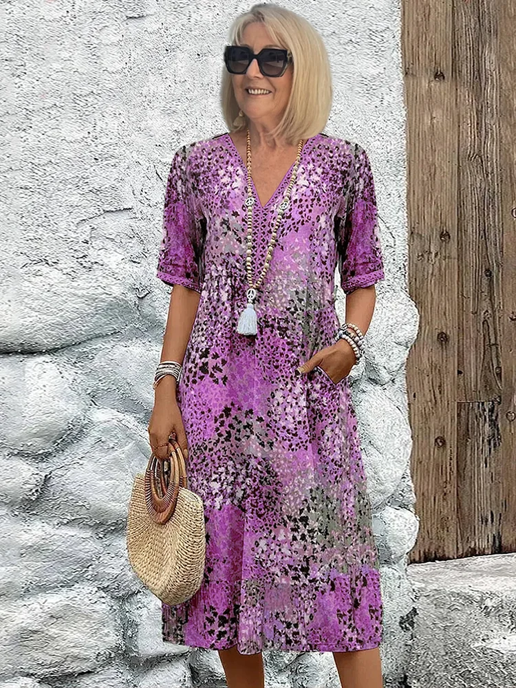 Isadora™ | Luxe maxi dress with refined floral patterns